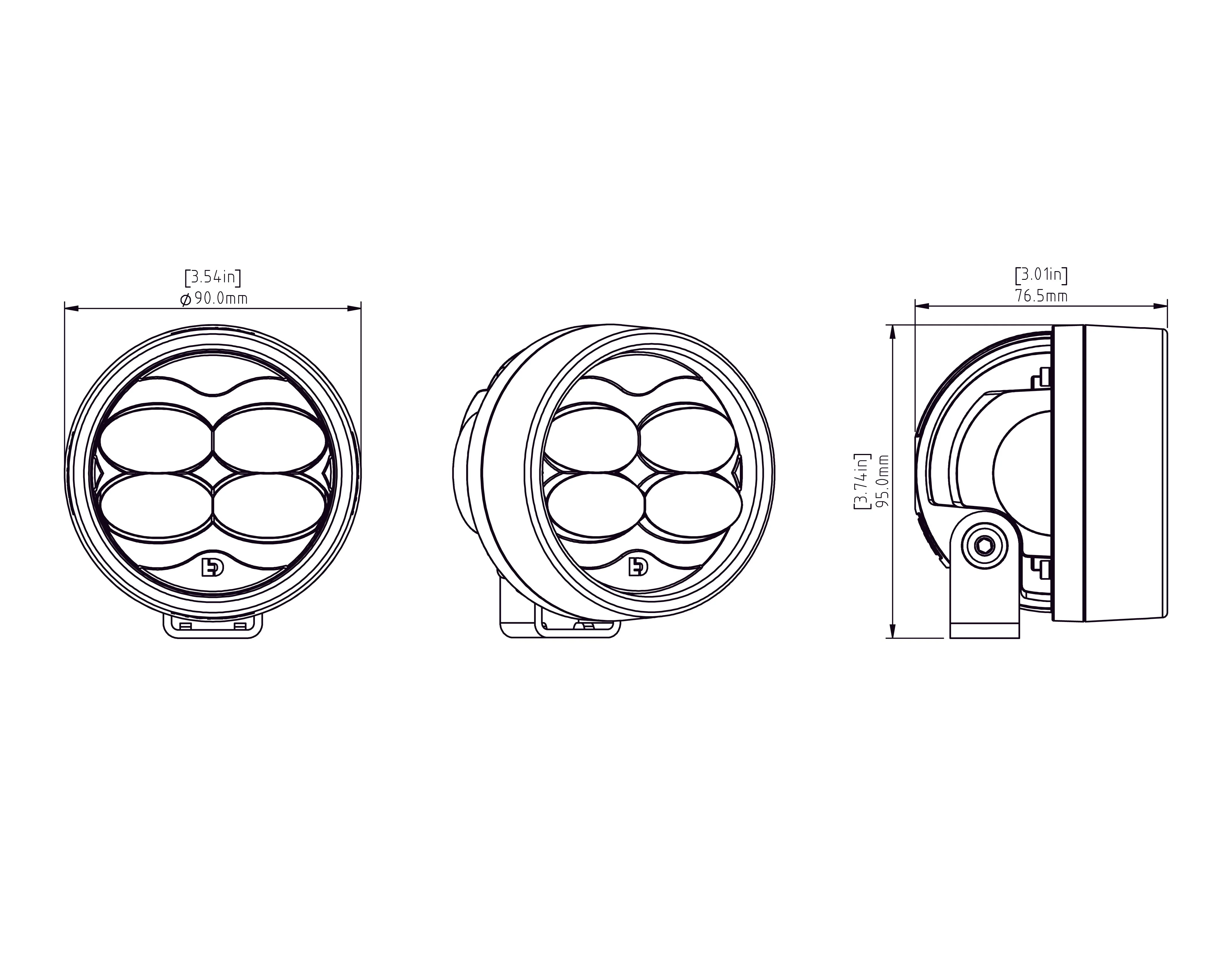 D3 LED Fog Light Pod with DataDim™ Technology - Image 10