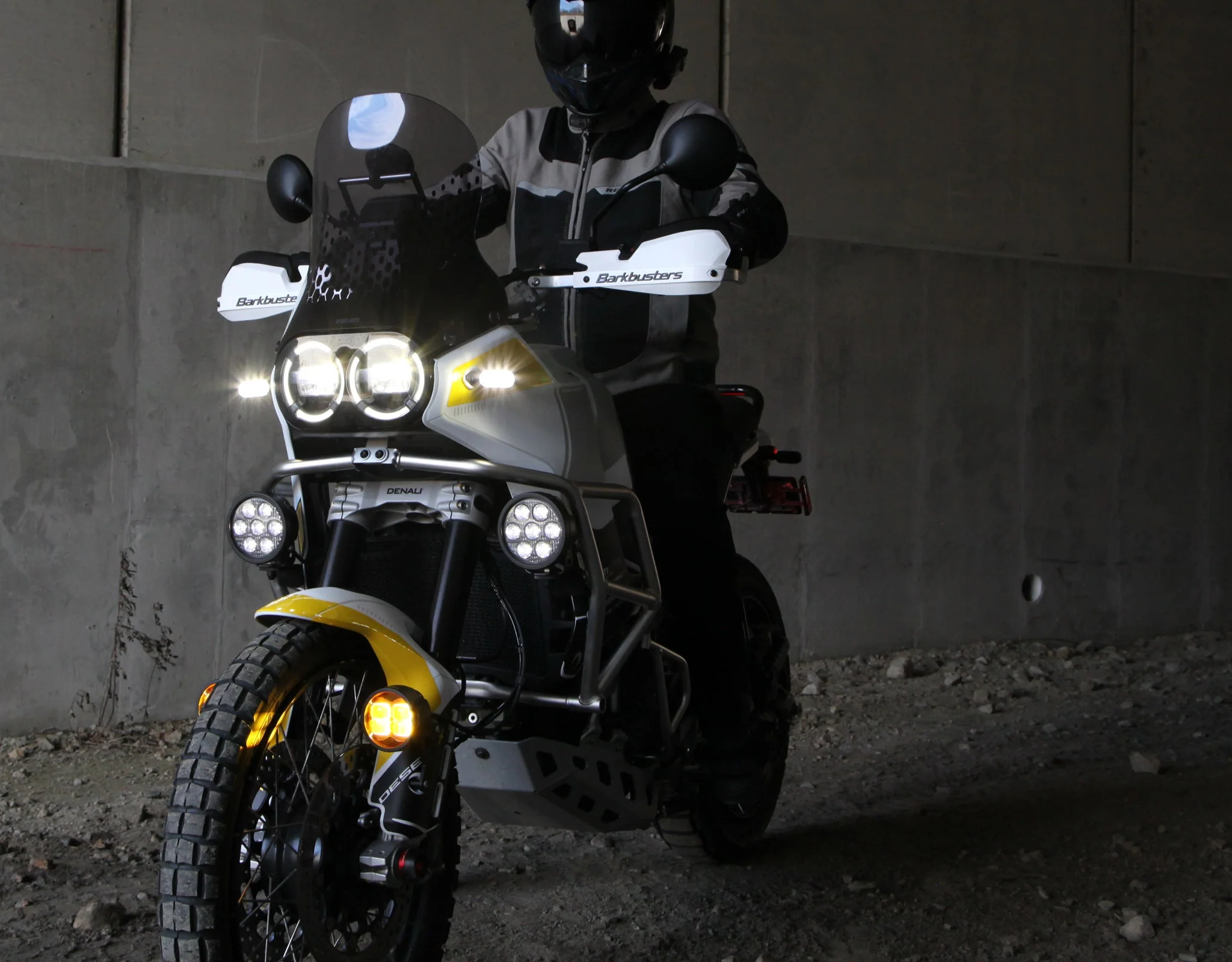 Driving Light Mount - OEM Crashbar Adapter - Ducati DesertX - Image 6