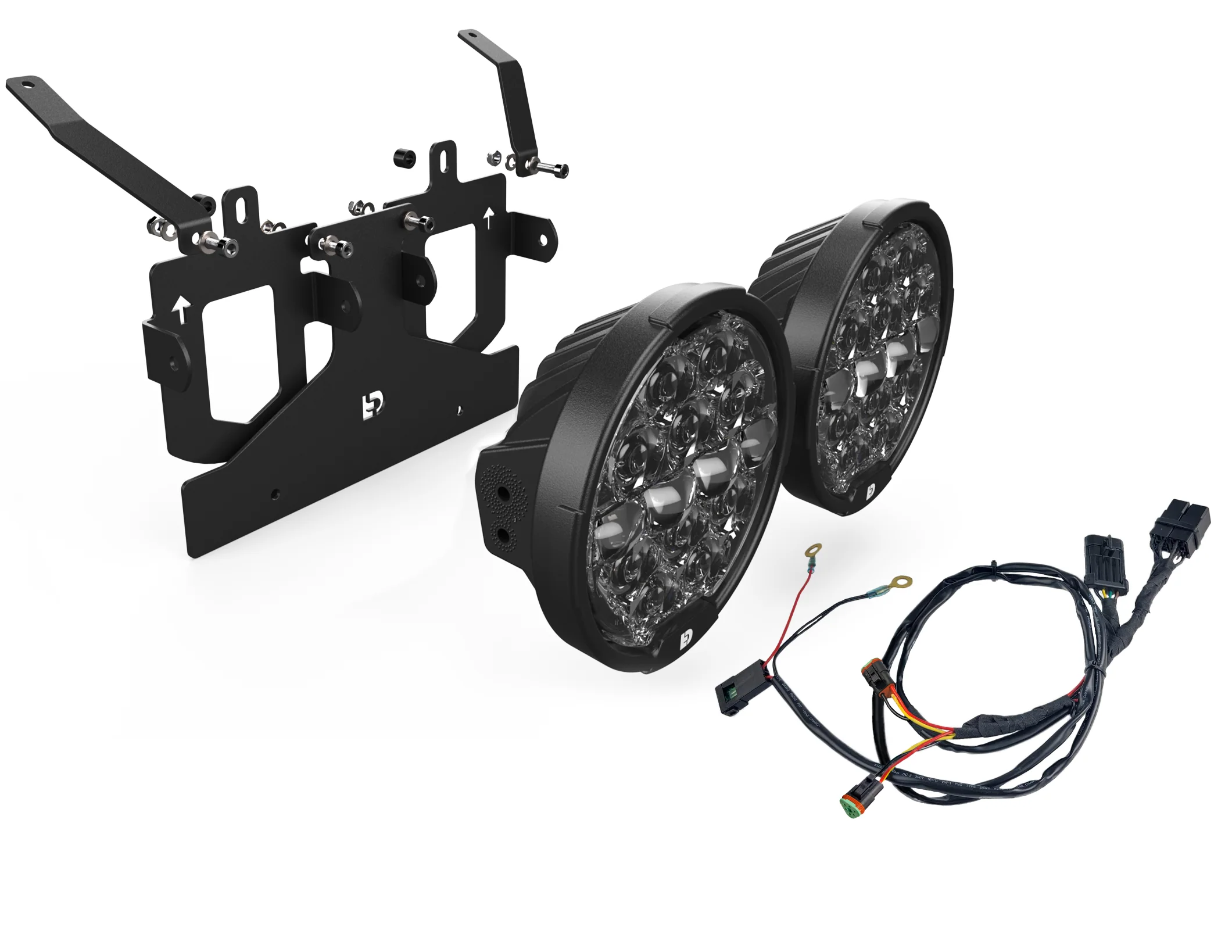 D14 Destroyer LED Motorcycle Headlight Upgrade Kit for Harley-Davidson Road Glide, '15-'23 - Image 17