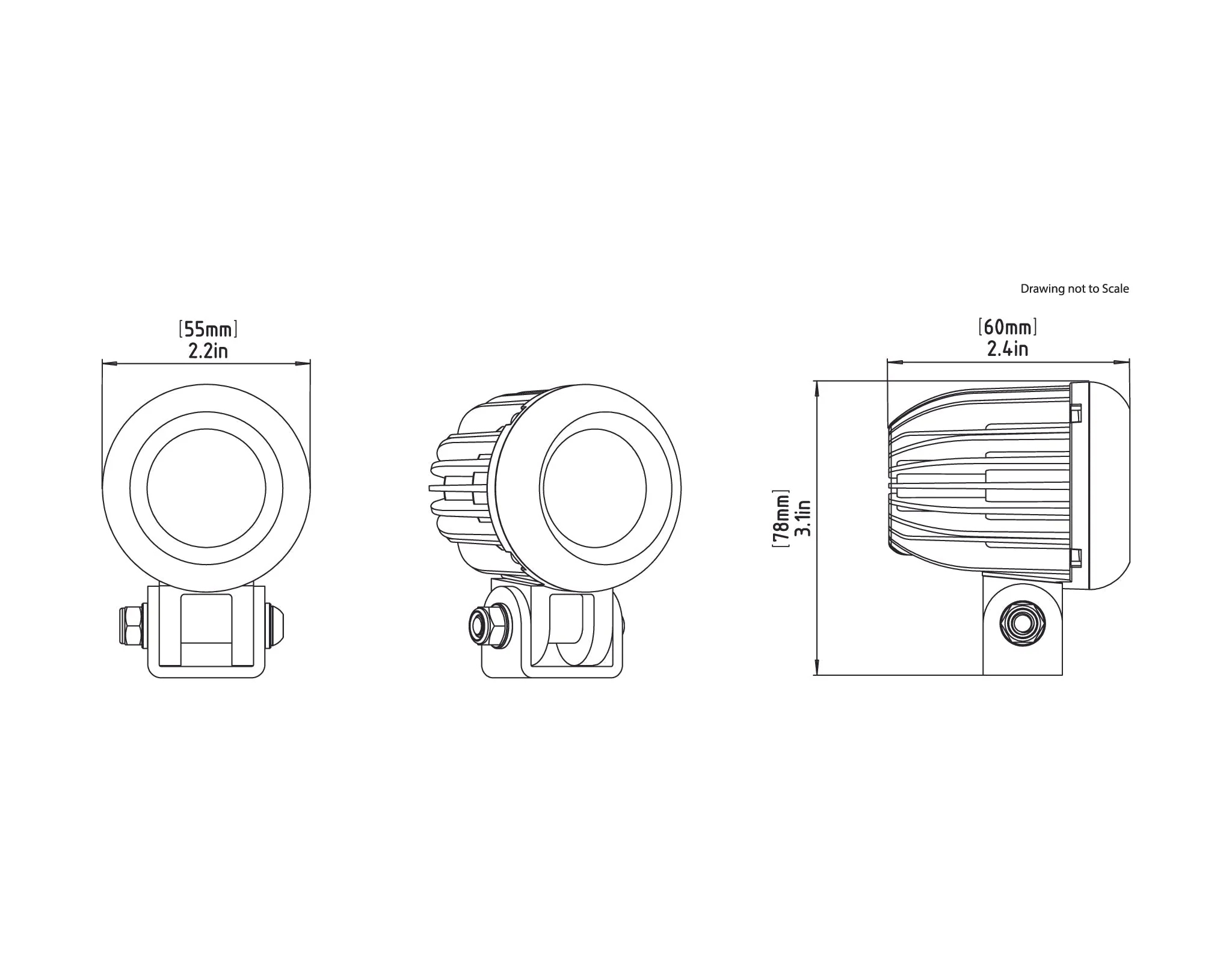 Kit: D2 x2, Yellow Lenses, Fender Mount - Image 4