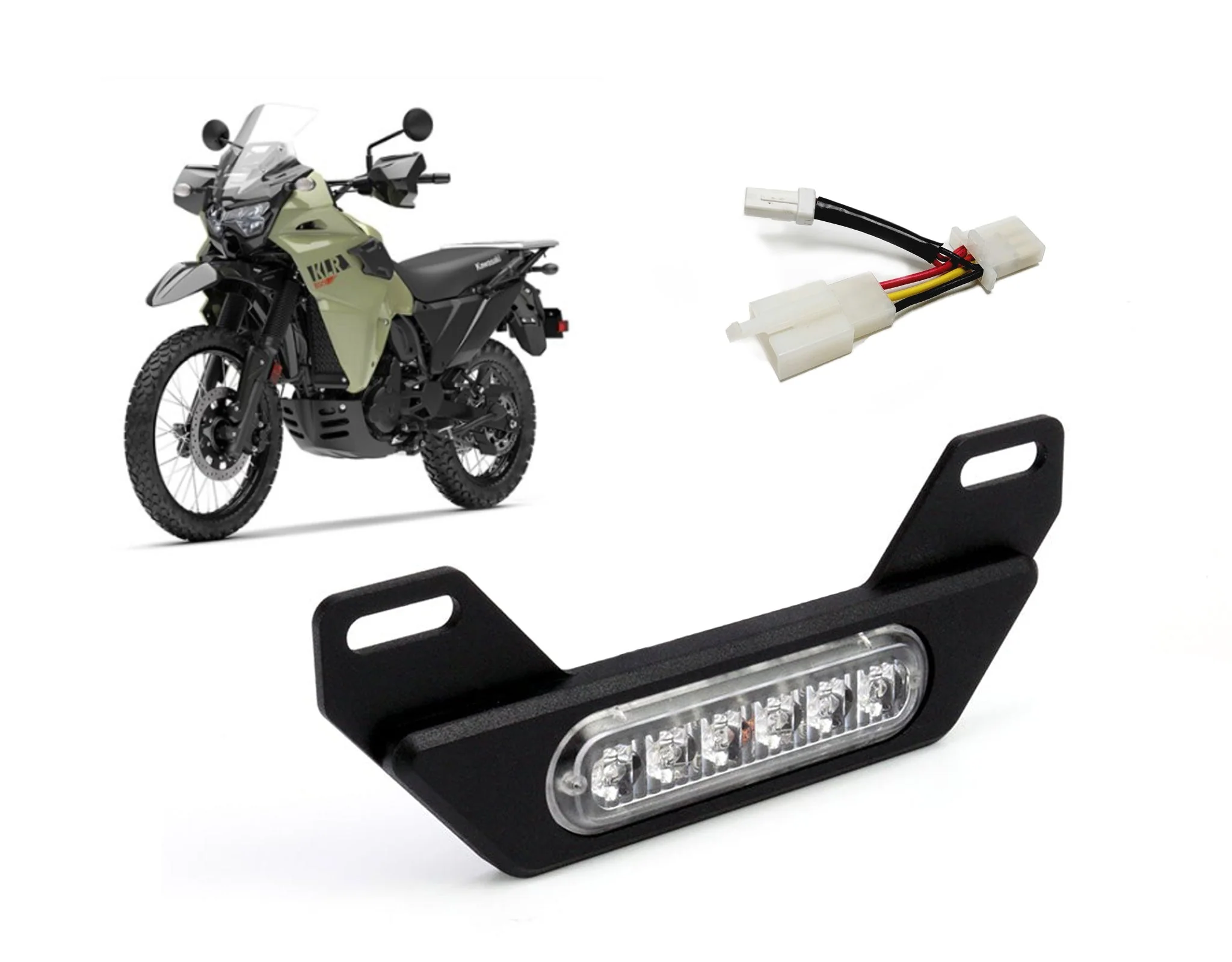 Plug-&-Play B6 Brake Light for Kawasaki KLR650