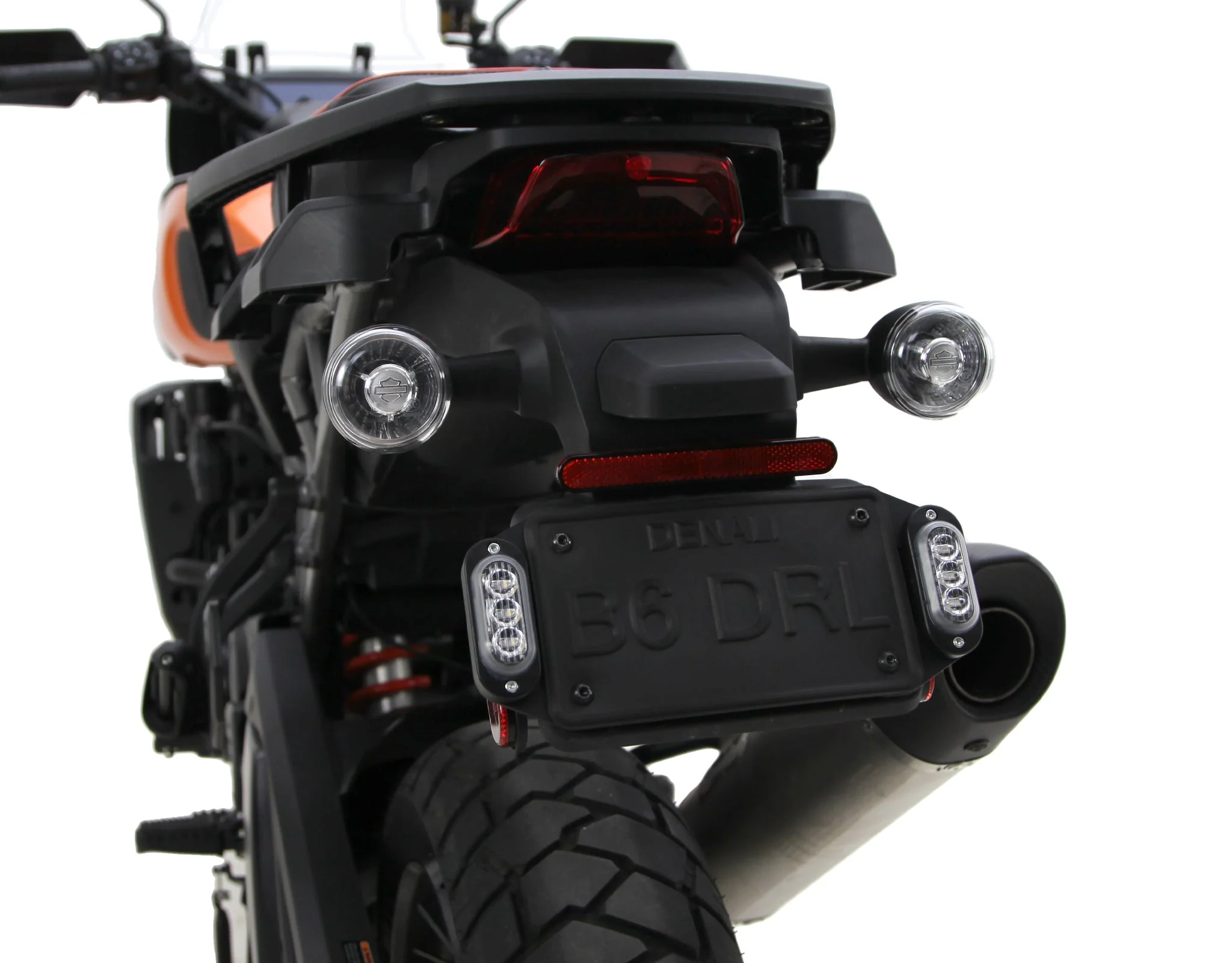 Plug-&-Play Rear T3 Turn Signal License Plate Kit for Harley-Davidson Pan America 1250 - Image 2