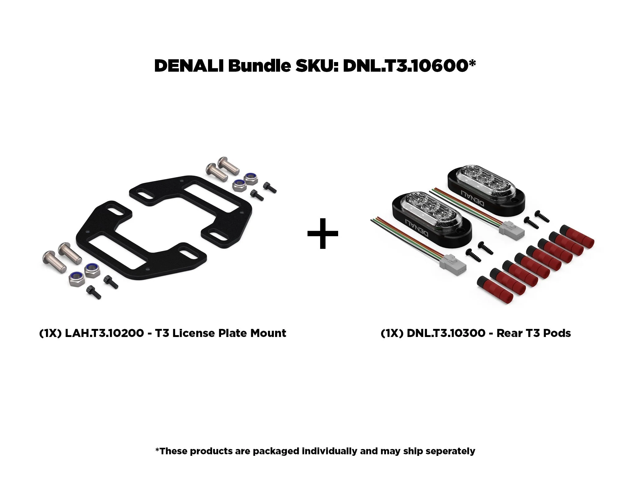 T3 Rear Switchback LED Turn Signal Pods with License Plate Mount - Image 10