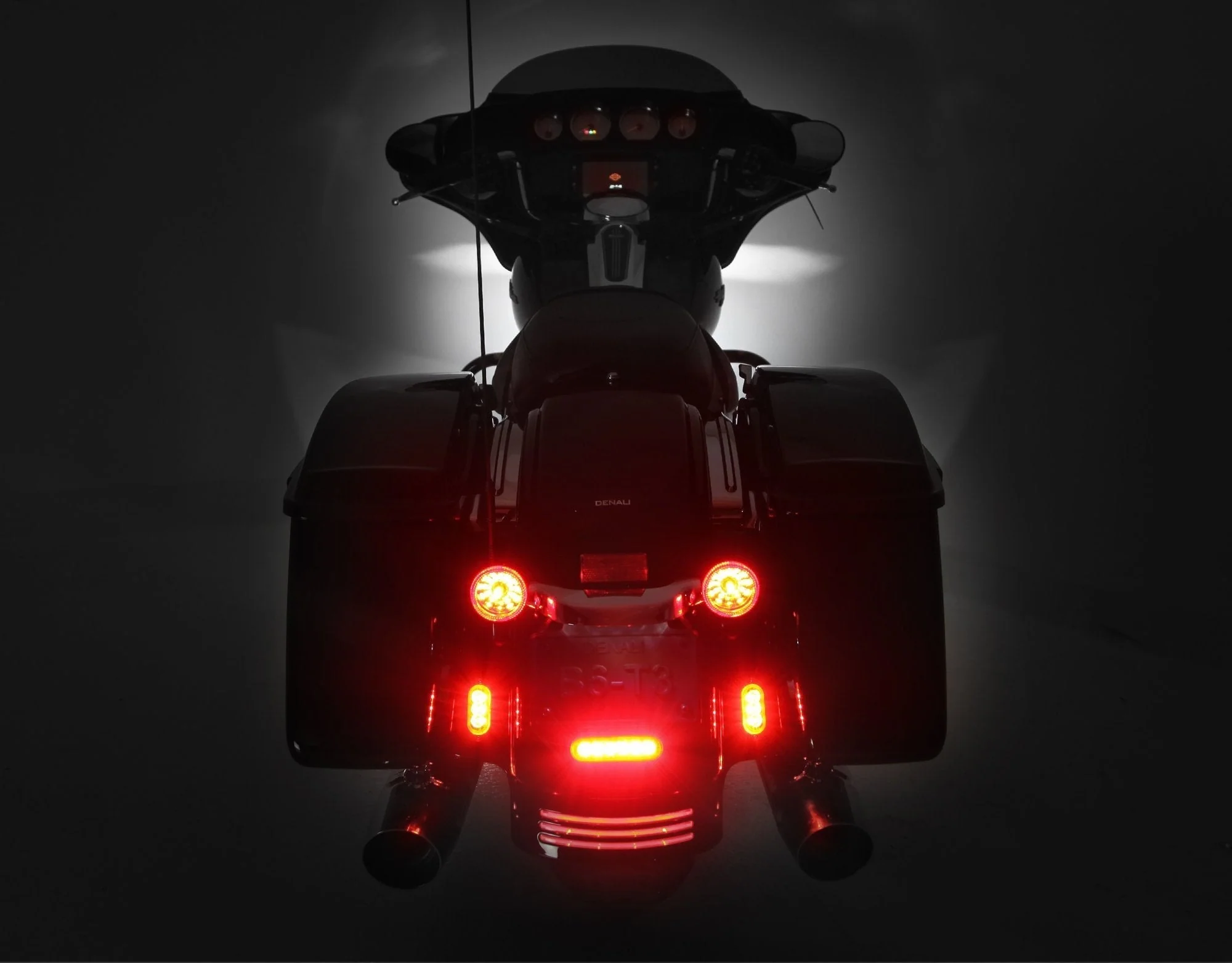 T3 Rear Switchback LED Turn Signal Pods with License Plate Mount - Image 8