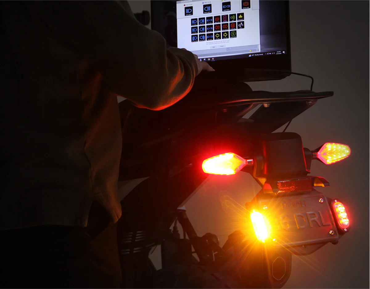T3-S™ Smart Turn Signal & DRL Pods for Motorcycles – Rear - Image 5
