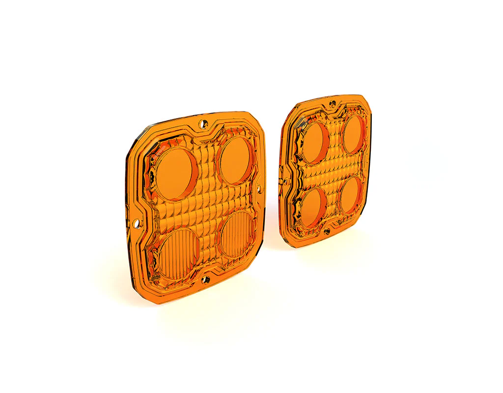 TriOptic™ Lens Kit for D4 LED Lights - Amber or Selective Yellow - Image 4