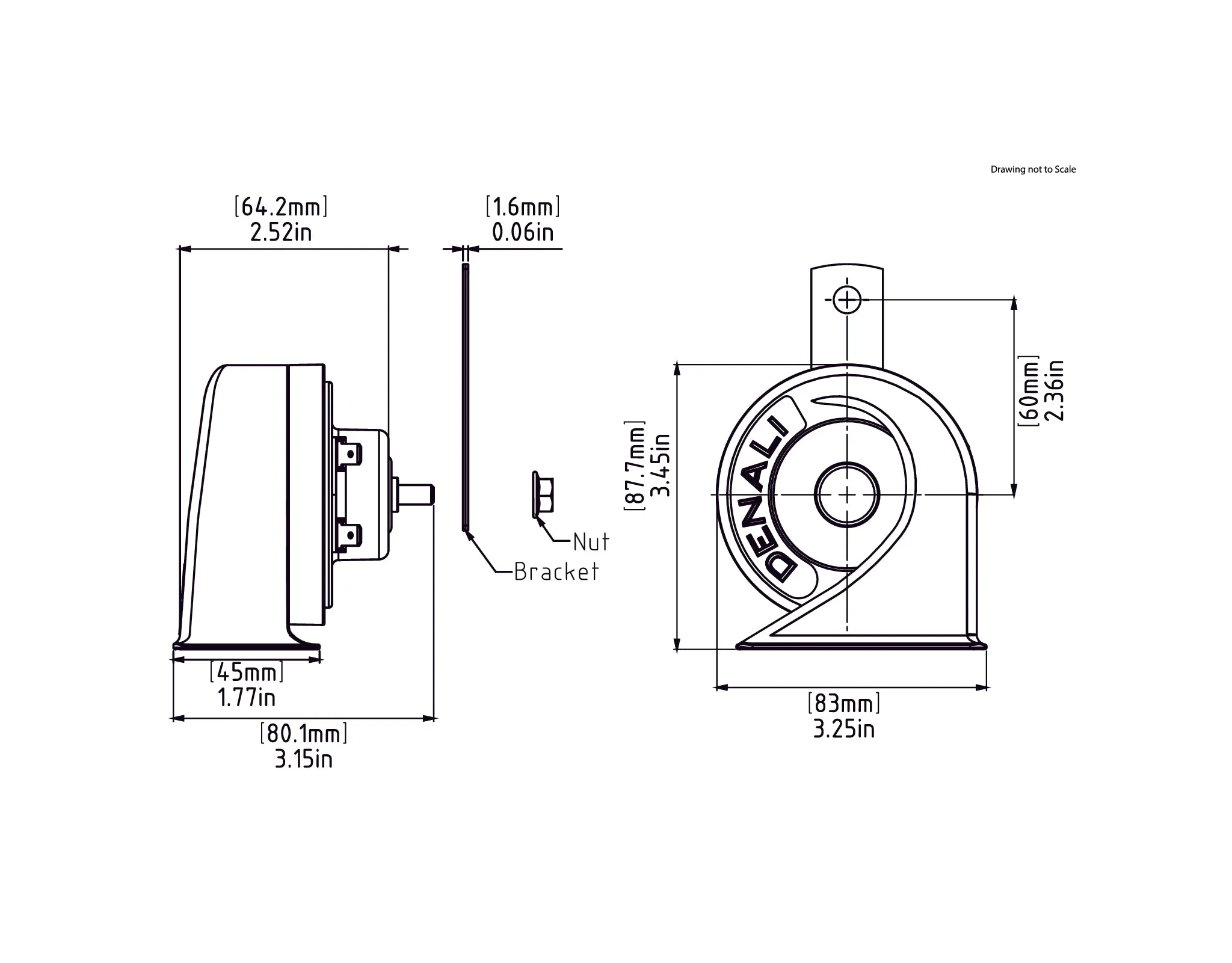 SoundBomb™ Mini Electromagnetic Low Tone Horn - Image 8