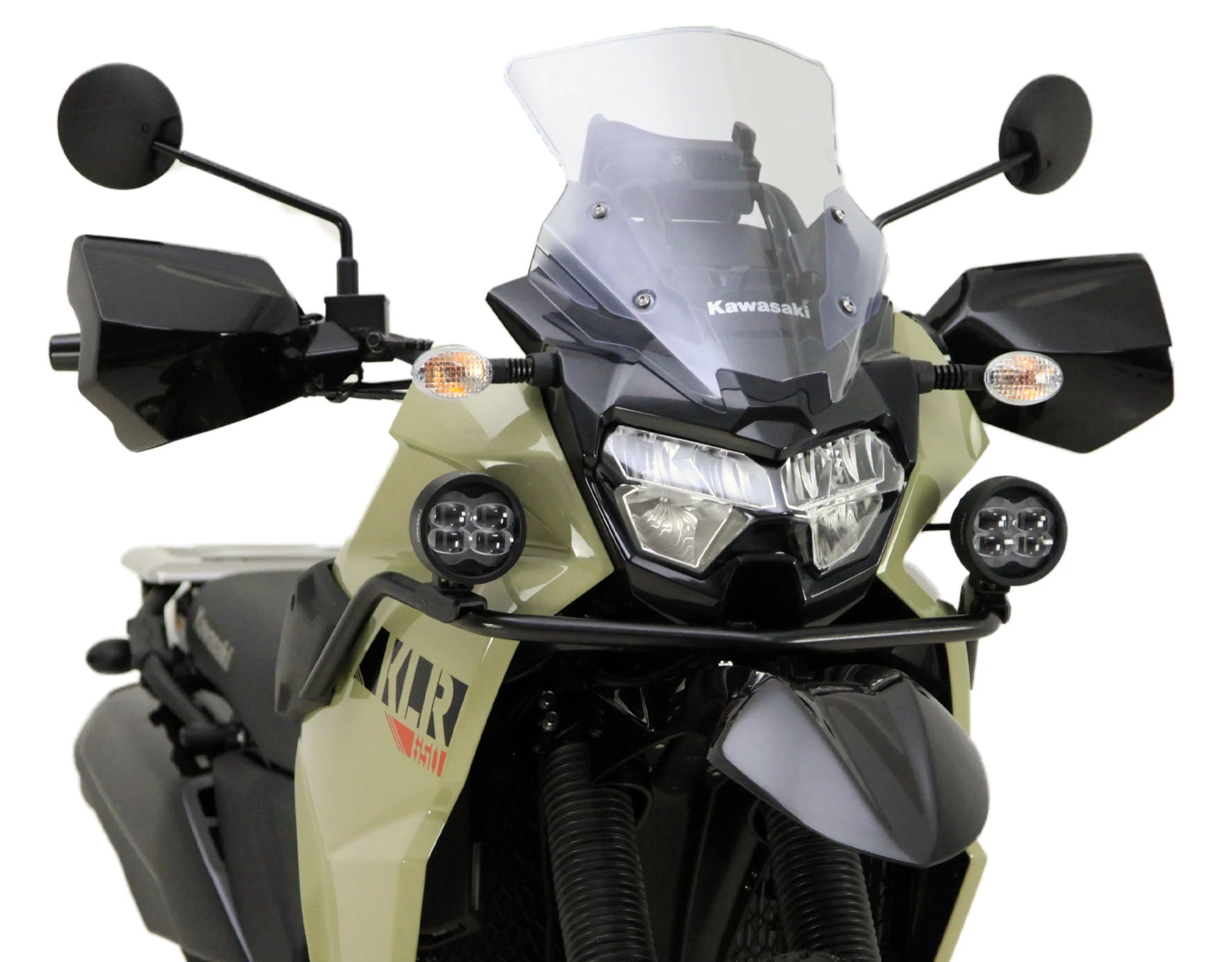 Upper Crash Bar Driving Light Mount - Kawasaki KLR650 - Image 2